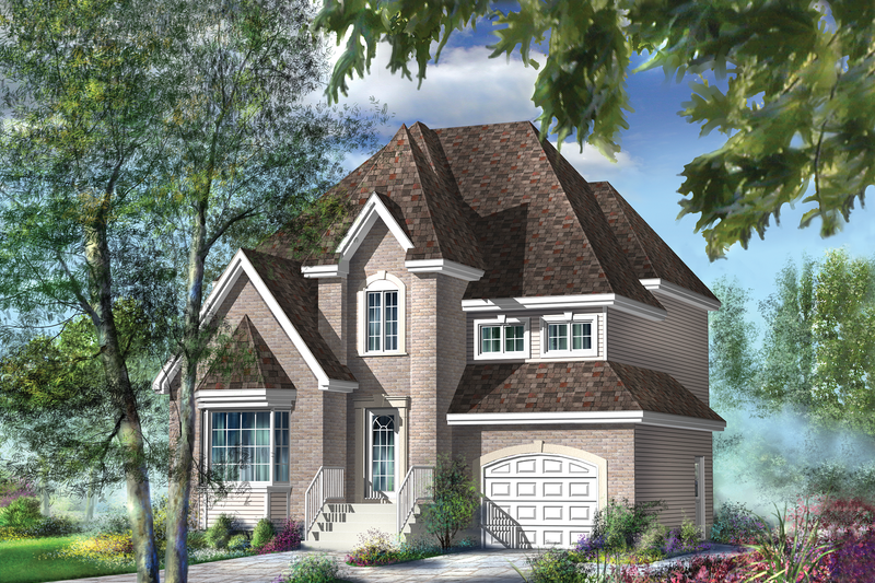Home Plan - European Exterior - Front Elevation Plan #25-4668