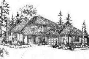 Cottage Exterior - Front Elevation Plan #78-198