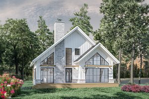 House Design - Exterior - Rear Elevation for Cabin House Plan #23-2879 - 3 bed, 2.5 bath