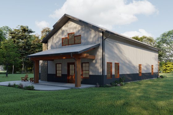 Exterior - Other Elevation for Farmhouse House Plan #1092-5 - 3 bed, 3.5 bath