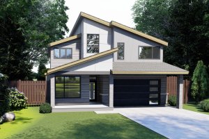 House Blueprint - Craftsman Exterior - Front Elevation Plan #53-768