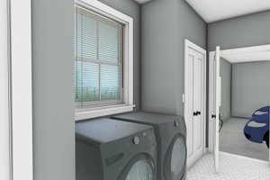 Interior - Laundry for Farmhouse House Plan #44-272 - 3 bed, 2 bath