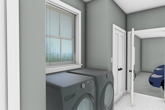 Interior - Laundry for Farmhouse House Plan #44-272 - 3 bed, 2 bath