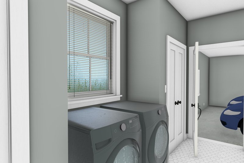 House Plan Design - Interior - Laundry for Farmhouse House Plan #44-272 - 3 bed, 2 bath