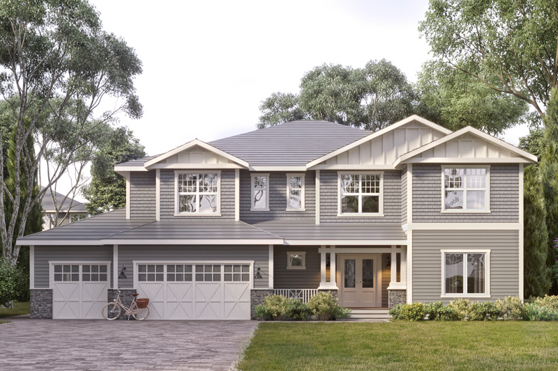 Dream House Plan - Craftsman Exterior - Front Elevation Plan #1066-26