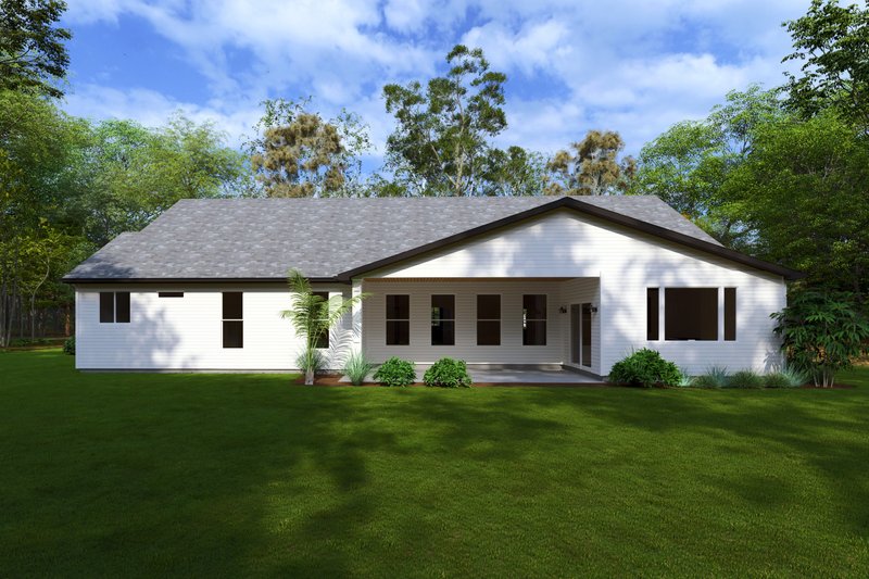 House Plan Design - Exterior - Rear Elevation for Craftsman House Plan #1111-44 - 4 bed, 2.5 bath