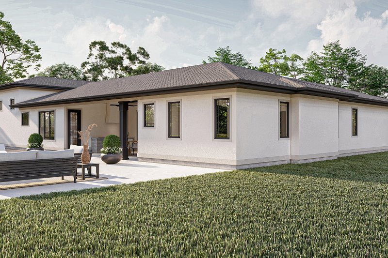 House Blueprint - Exterior - Other Elevation 1 for Mediterranean House Plan #455-633 - 3 bed, 2.5 bath