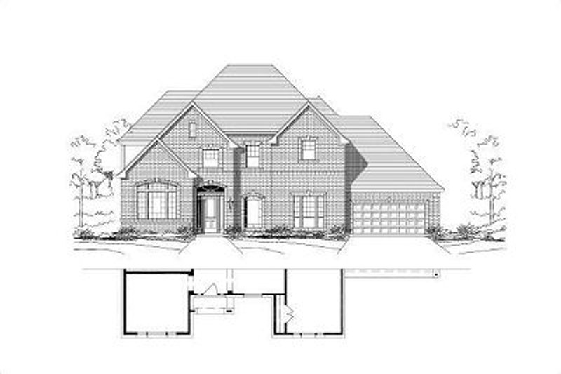 Traditional Style House Plan - 5 Beds 4 Baths 4525 Sq/Ft Plan #411-444