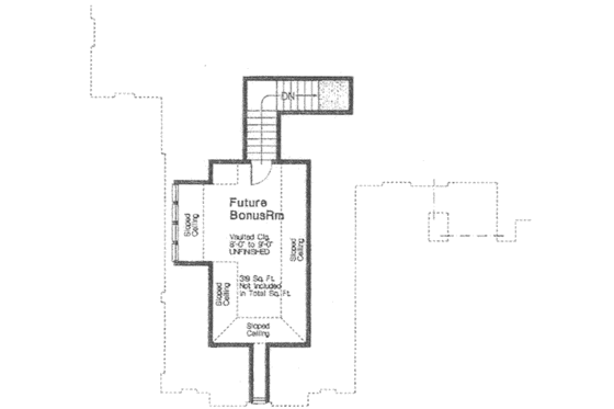 Floor Plan - Other Floor for European House Plan #310-377 - 3 bed, 2.5 bath
