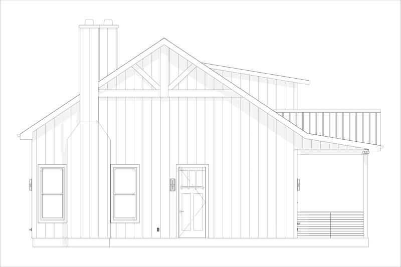 Dream House Plan - Exterior - Other Elevation 3 for Farmhouse House Plan #1127-15 - 2 bed, 2 bath