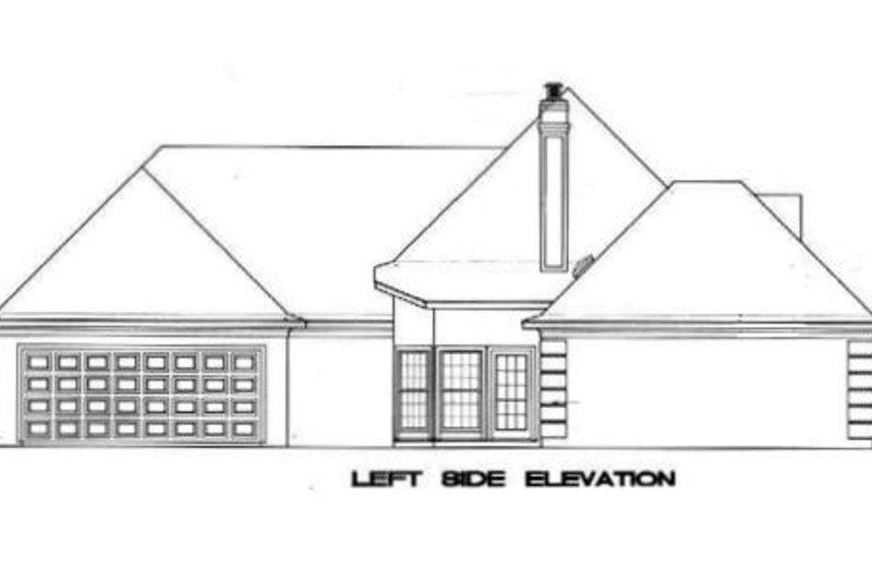 Home Plan - Exterior - Other Elevation for European House Plan #45-135 - 3 bed, 2 bath