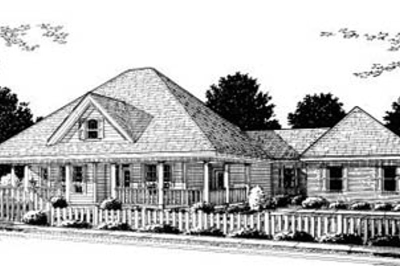 Home Plan - Country Exterior - Front Elevation Plan #20-182