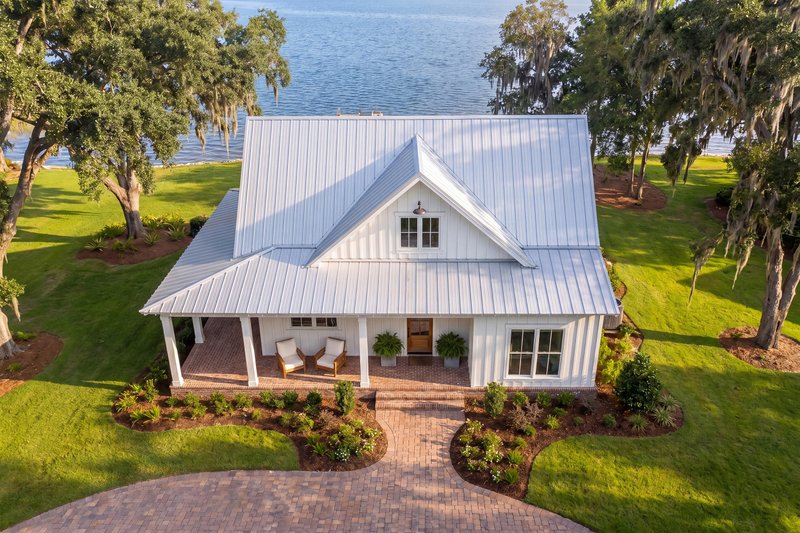 House Blueprint - Exterior - Front Elevation 3 for Country House Plan #430-440 - 2 bed, 2 bath