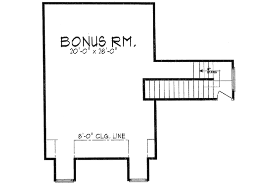 Floor Plan - Other Floor for European House Plan #62-138 - 4 bed, 2.5 bath