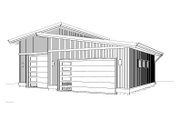 Contemporary Style House Plan - 0 Beds 0 Baths 1184 Sq/Ft Plan #895-161 