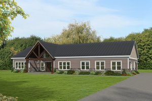Country Exterior - Front Elevation Plan #932-492