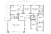 Adobe / Southwestern Style House Plan - 3 Beds 2.5 Baths 1951 Sq/Ft Plan #1-426 