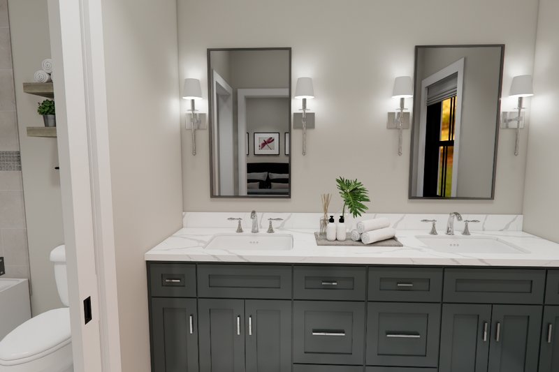 House Design - Interior - Master Bathroom 1 for Bungalow House Plan #51-1402 - 3 bed, 2 bath