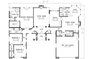 Adobe / Southwestern Style House Plan - 3 Beds 2.5 Baths 2201 Sq/Ft Plan #1-493 