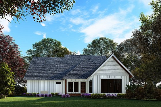 Exterior - Rear Elevation for Craftsman House Plan #923-169 - 3 bed, 2.5 bath