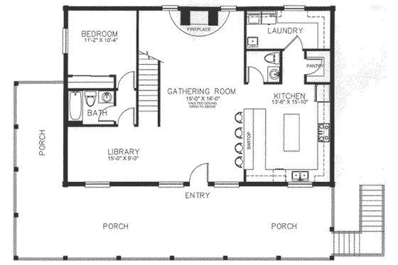 Floor Plan - Main Floor House Plan #115-163 - 5 bed, 4.5 bath