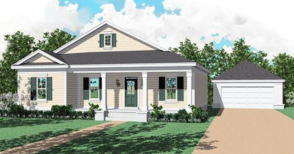 Southern Style House Plan - 3 Beds 2 Baths 1437 Sq/Ft Plan #81-221