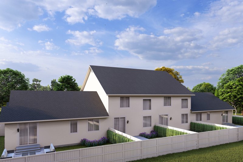 Dream House Plan - Exterior - Rear Elevation for Traditional House Plan #1060-335 - 10 bed, 12 bath