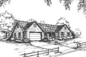 Ranch Exterior - Front Elevation Plan #30-163