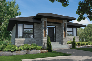 Contemporary Exterior - Front Elevation Plan #25-4462