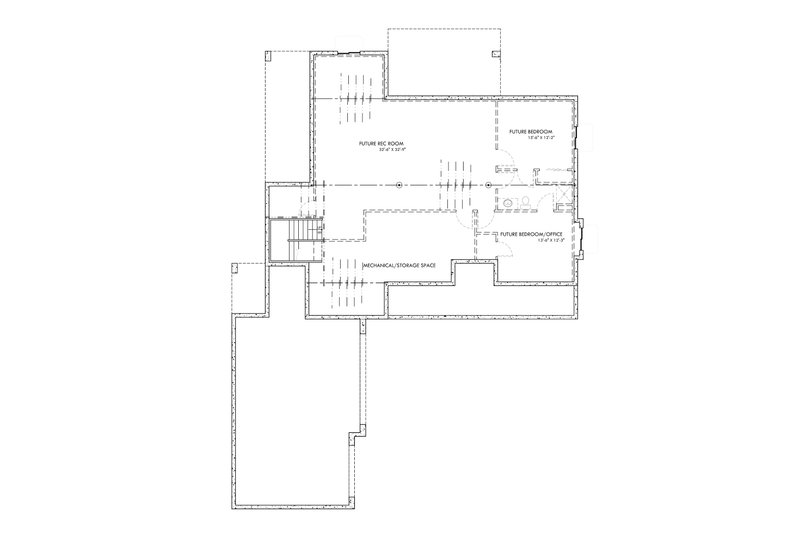 Architectural House Design - Unfinished Basement