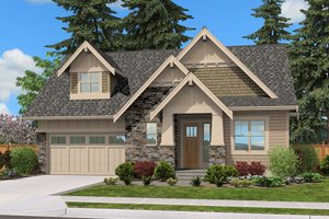 Cottage Exterior - Front Elevation Plan #132-567