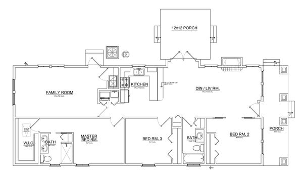 Floor Plan - Main Floor Plan #550-2