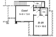 European Style House Plan - 4 Beds 3 Baths 2413 Sq/Ft Plan #329-253 