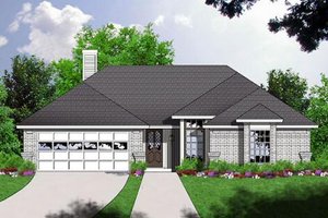 Traditional Exterior - Front Elevation Plan #40-205