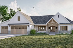 Dream House Plan - Modern Exterior - Front Elevation Plan #455-607