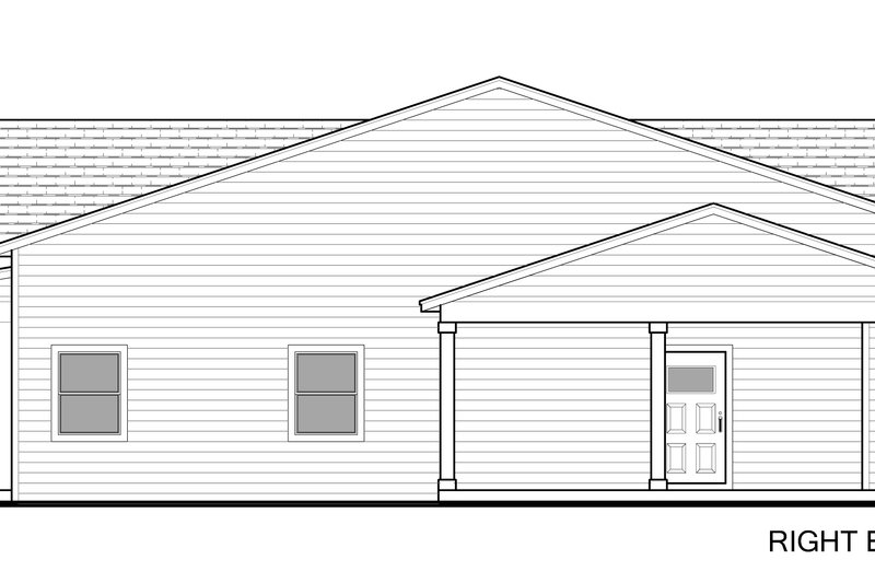 House Plan Design - Exterior - Other Elevation 1 for Traditional House Plan #1058-213 - 3 bed, 2 bath