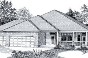 Traditional Exterior - Front Elevation Plan #53-211