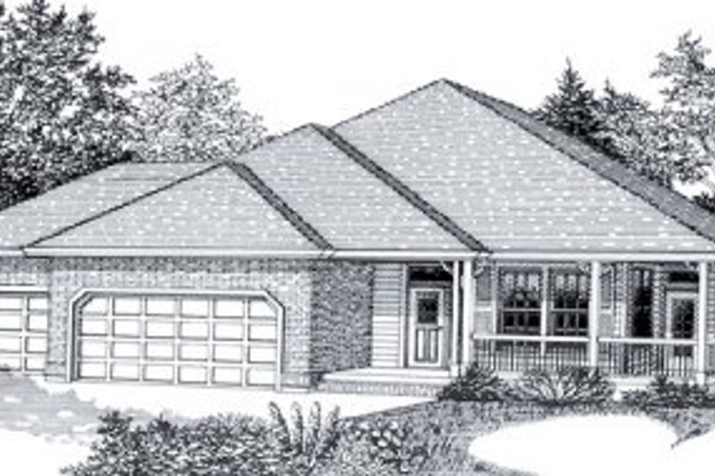 Traditional Style House Plan - 4 Beds 2 Baths 1990 Sq/Ft Plan #53-211