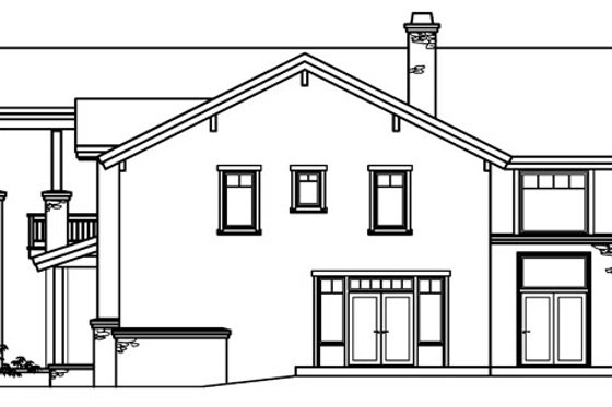 Exterior - Other Elevation 1 for Craftsman House Plan #124-516 - 4 bed, 4.5 bath