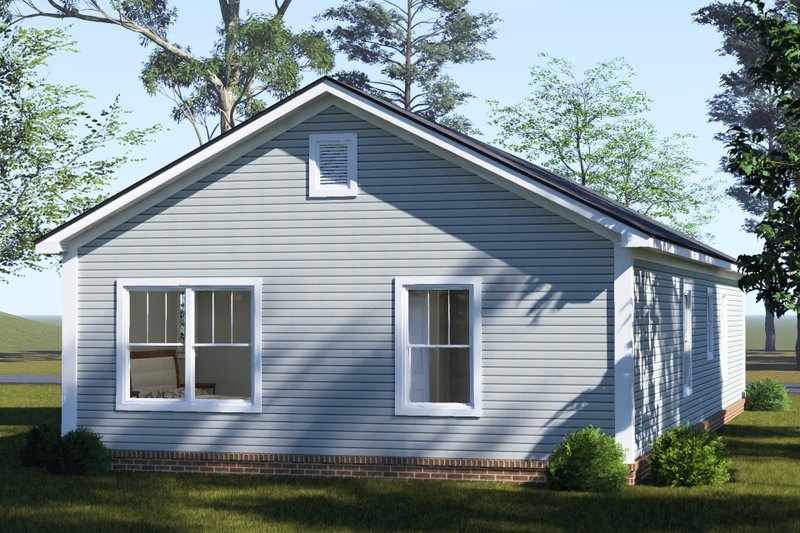 Home Plan - Exterior - Rear Elevation for Cottage House Plan #513-2474 - 3 bed, 2 bath