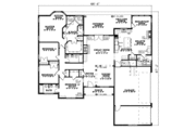 Southern Style House Plan - 4 Beds 3 Baths 2405 Sq/Ft Plan #17-2295 