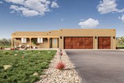 Adobe / Southwestern Style House Plan - 3 Beds 2 Baths 1768 Sq/Ft Plan #1106-11 