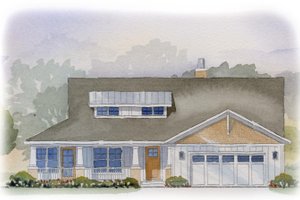 Bungalow style home, Craftsman design, elevation