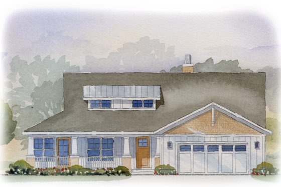 Bungalow style home, Craftsman design, elevation