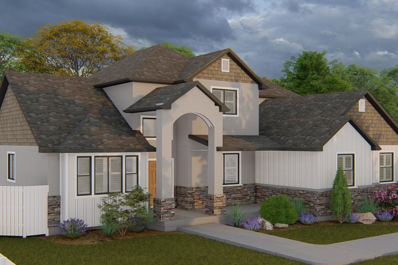 Home Plan - Exterior - Front Elevation 7 for Craftsman House Plan #1060-134 - 4 bed, 2.5 bath