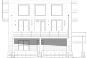 Exterior - Front Elevation 3 for Contemporary House Plan #932-807 - 2 bed, 2 bath