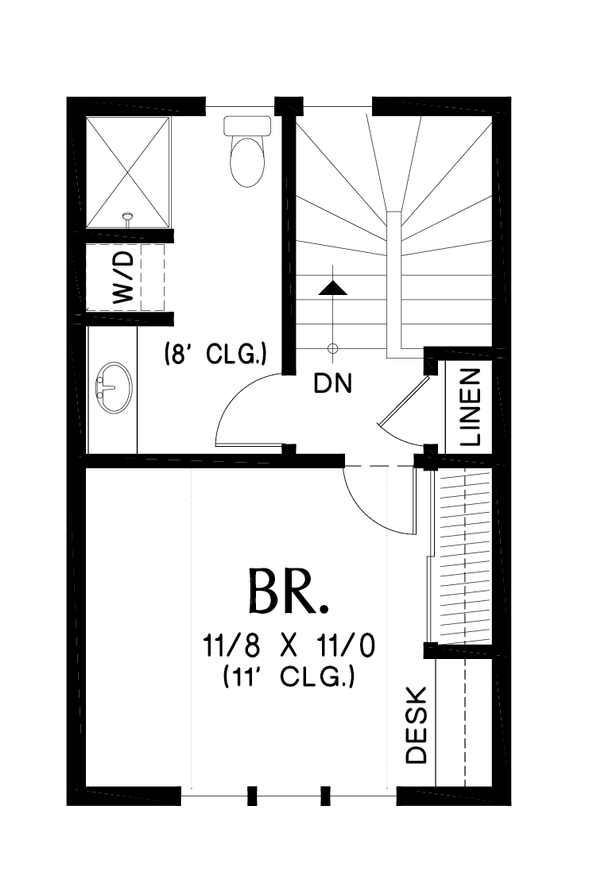 House Plan Design - Tudor Floor Plan - Upper Floor Plan #48-999