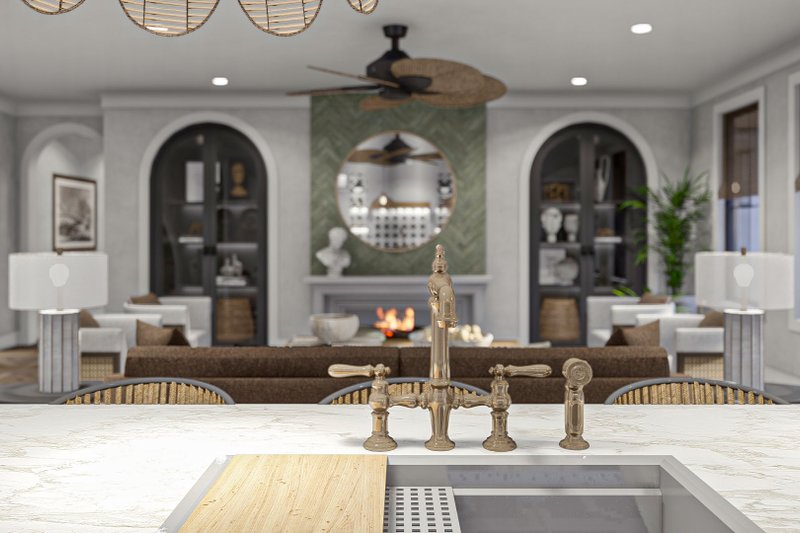 Home Plan - Interior - Kitchen 2 for Mediterranean House Plan #455-566 - 4 bed, 3.5 bath