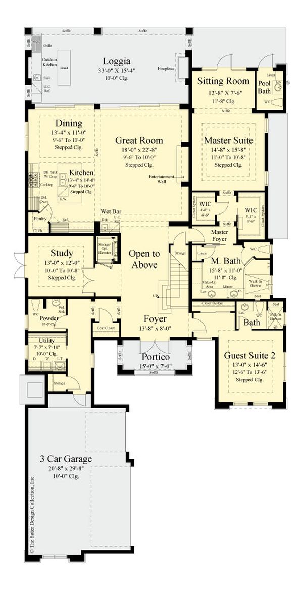Home Plan - Modern Floor Plan - Main Floor Plan #930-519