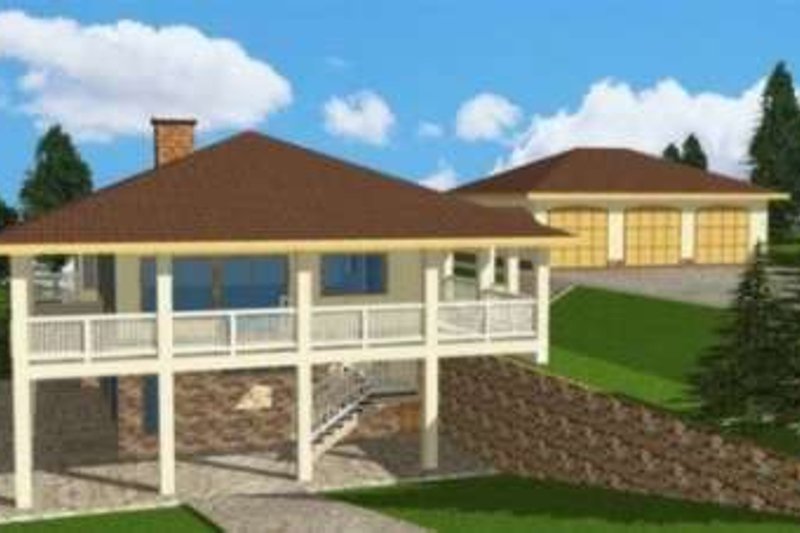 House Blueprint - Traditional Exterior - Front Elevation Plan #117-365